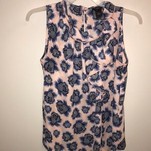 Floral Print Ann Taylor Factory Petite Blouse- XSP
